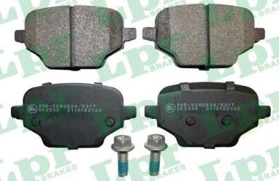 Peugeot brake pad set - rear 92.1x47x17.2