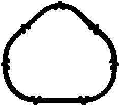 Renault manifold gasket SET - inlet 1 per engine