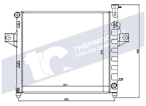 Jeep radiator-cooling-aluminium - 595x508x26 manual