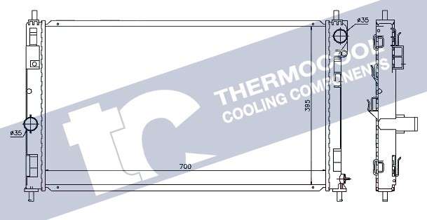 Jeep radiator-cooling-aluminium - 700x395x16