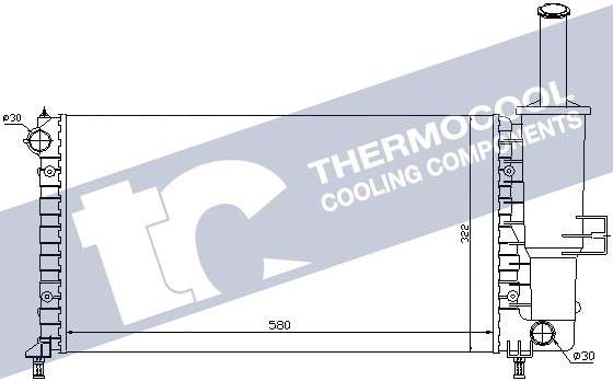 Fiat radiator-cooling-aluminium (580x322x23 manual)