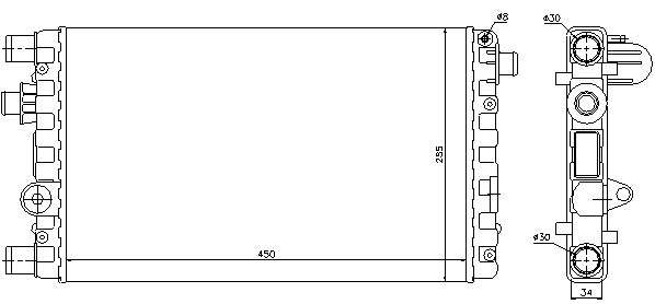 Fiat Radiator Flat Tubes 450x270