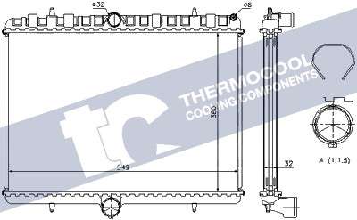 Peugeot radiator-cooling-aluminium (549x380x32)
