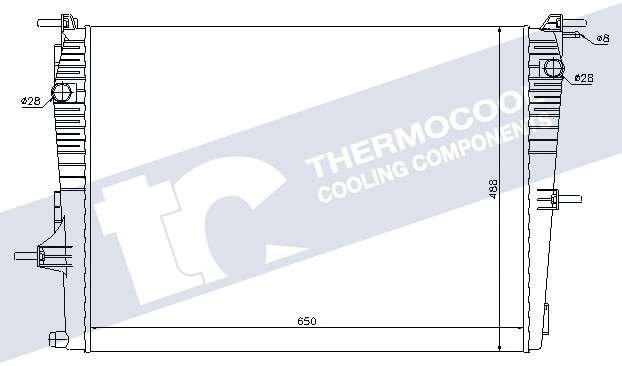 Renault radiator-cooling-aluminium (650x488x18)