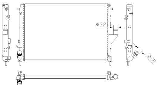 Renault radiator-cooling (585x416x23)