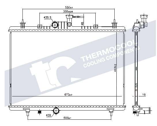 Renault radiator-cooling-aluminium 674x444x16