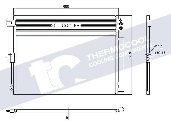 Jeep aircon condensor - 688x518