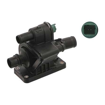Peugeot thermostat with housing (2 PIN)