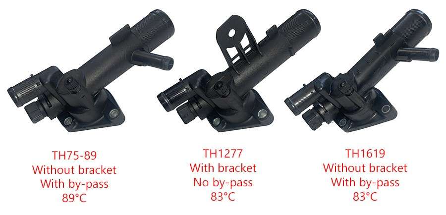 Renault thermostat with housing (W/BRACKET-NO BY PASS)