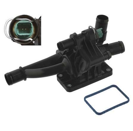 Peugeot thermostat with housing (2 PIN)