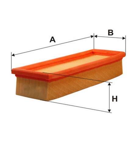 Fiat filter - air - panel (235x86x49)