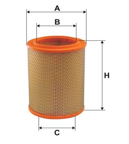 Renault filter - air - round 82x129x170