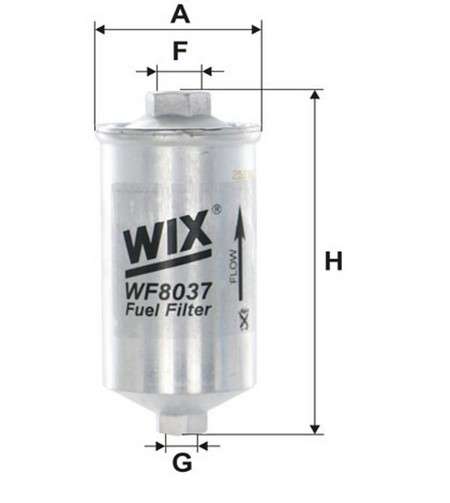 Fiat filter - fuel - EFI (64x135 THREADED)