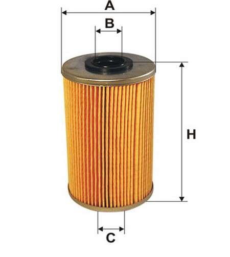 Renault filter - fuel - paper (120x71)