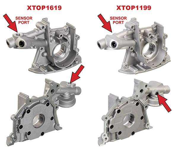 Renault oil pump REAR SENSOR PORT (spin on filter)