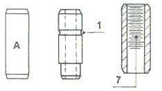 Fiat valve guide-inl/exh std size - 5X10X46.7