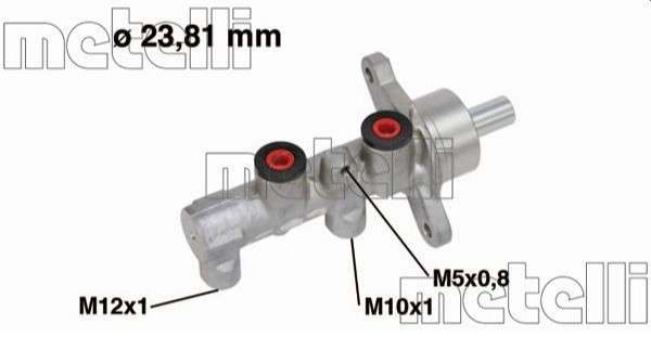 Opel brake master cylinder 23.81XM12/M10/M5