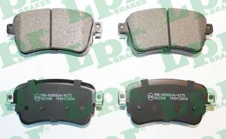 Opel brake pad set - rear, 114x53.4x17.5