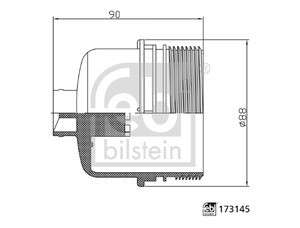 Opel oil filter housing cap