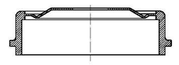 Opel brake drum - rear 230MM