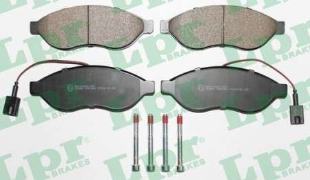 Fiat brake pad set F - with sensor (169.2x19x61.5)