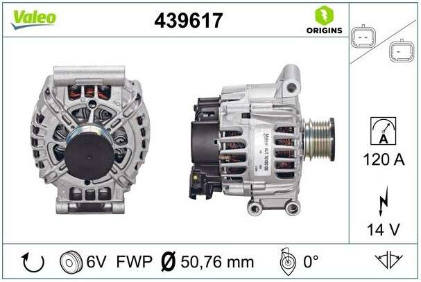 Citroen alternator - 6PK 120A