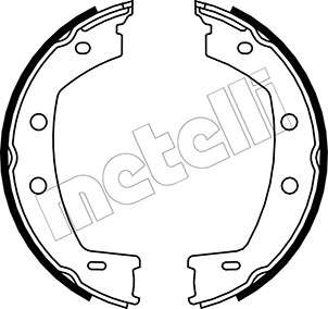 Land Rover brake shoes-hand/parking brake 190X30