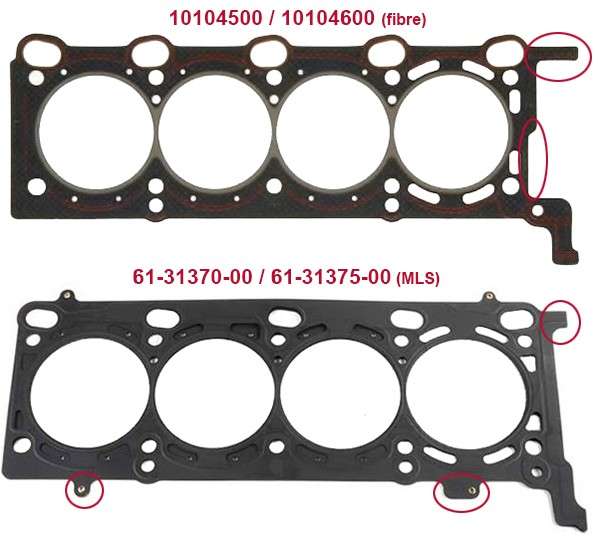 Land Rover cylinder head gasket-left MLS, CYL 5-8