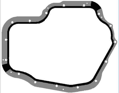 Opel sump gasket - lower