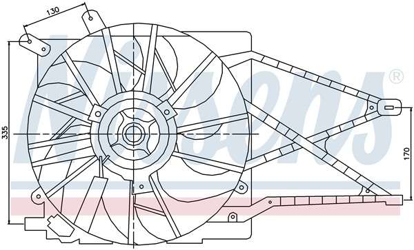 Opel radiator fan-electric