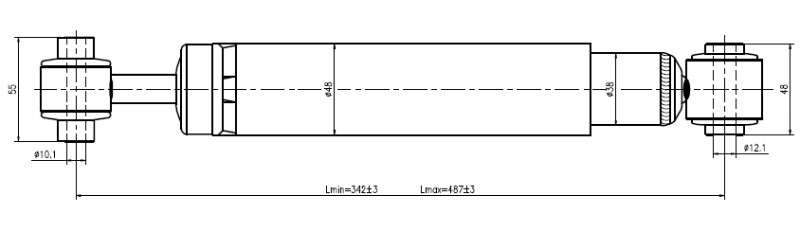 Opel Gold shock absorber-gas-rear L or R
