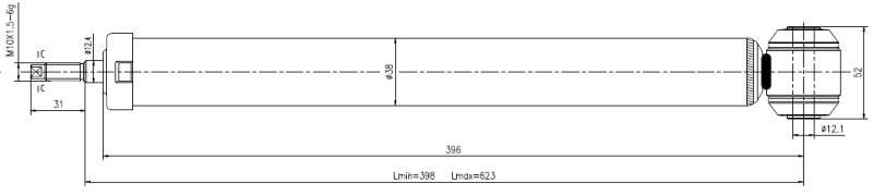 Opel Gold shock absorber-gas-rear L or R