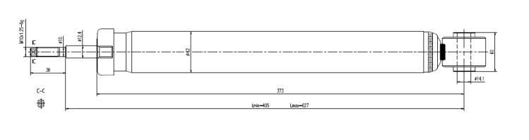 Chery Gold shock absorber-gas-rear L or R