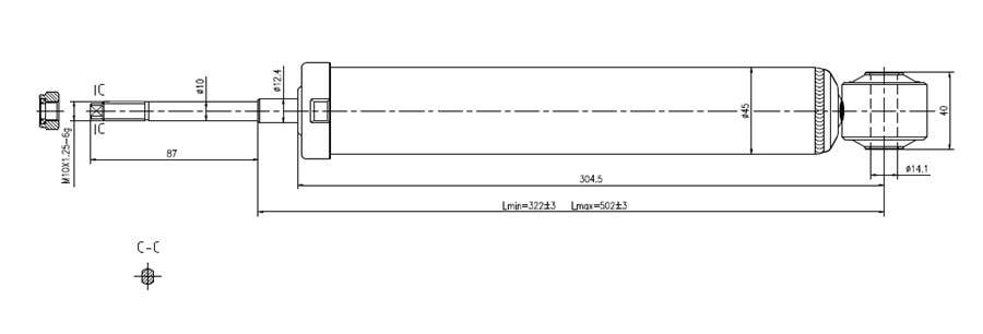 Chery Gold shock absorber-gas-rear L or R