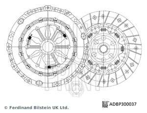 Audi clutch kit for DMF 3pc 228x22x28 6 speed manual