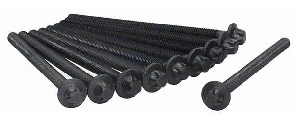 Opel cyl head stretch bolt set (10) 136mm M10 22mm WASHER