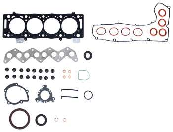 Fiat overhaul gasket set (V/COVER WITH BOLT HOLES)