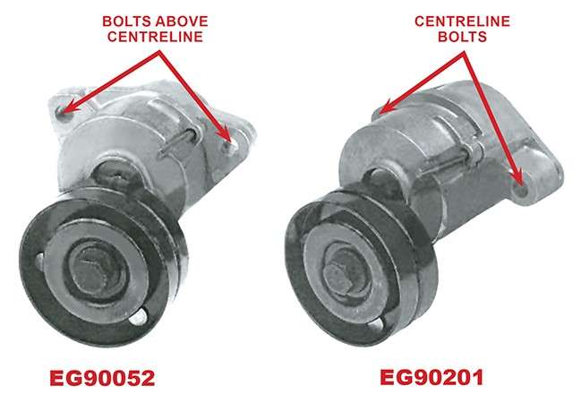 Opel tensioner - micro-V belt, 70x26 CENTRELINE BOLTS