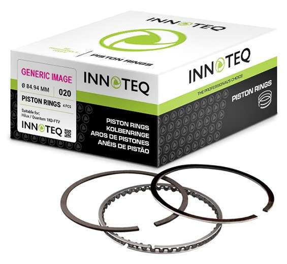 Fiat piston ring set 4 cyl (Size: 000) (2.5Wx2x2.5)
