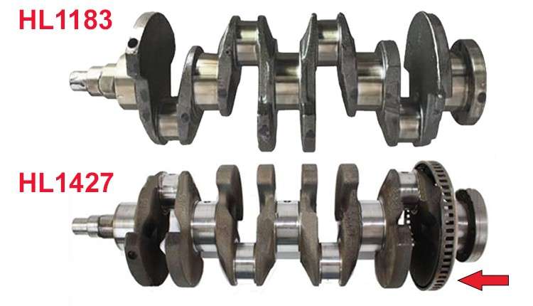 Opel crankshaft - cast iron