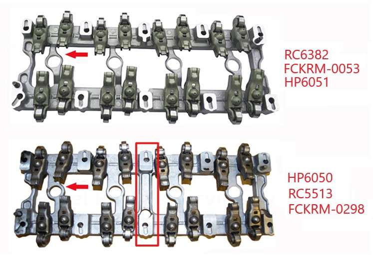 Land Rover roller rocker arm set + cage - 16 ARMS WITH CAGE