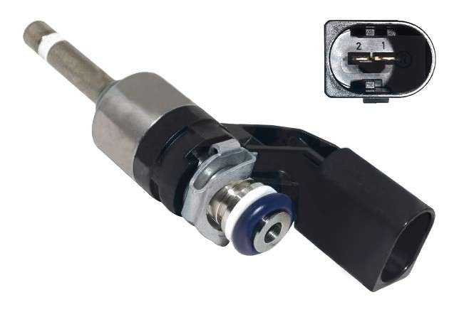 Audi fuel injector, 2 PIN D-SHAPED PLUG