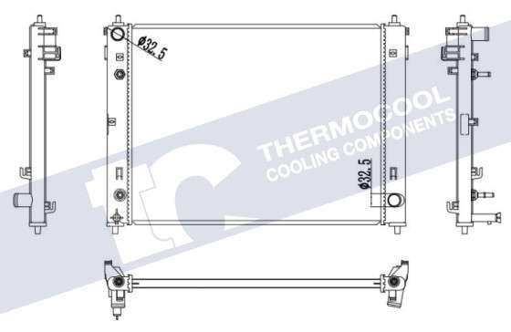 GWM/Haval radiator-cooling-aluminium 620x478x22