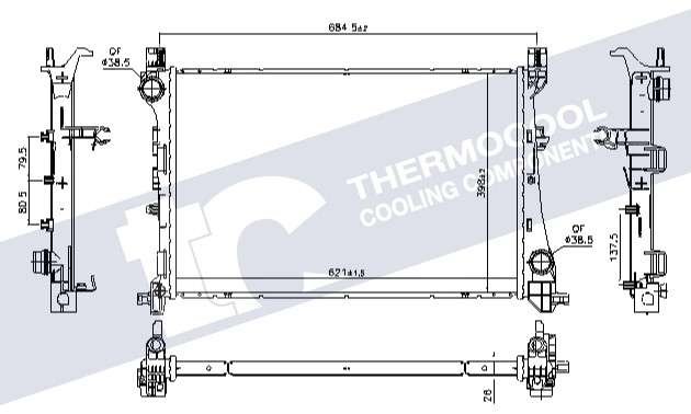 Fiat radiator-cooling-aluminium - 621x398x26