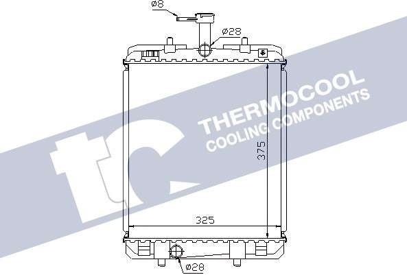 Citroen radiator-cooling-aluminium 325x375