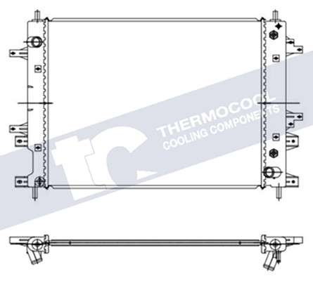 Chery radiator-cooling-aluminium 590x458x16 auto