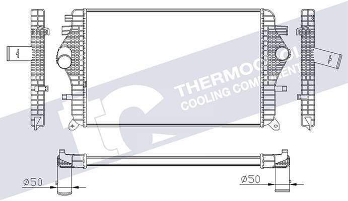 GWM/Haval intercooler - aluminium 615x401x32