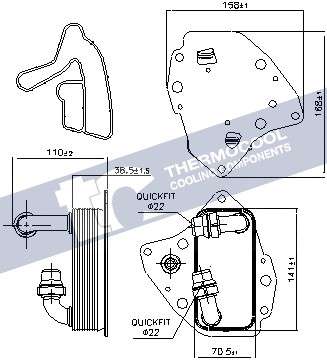 Fiat oil cooler - engine