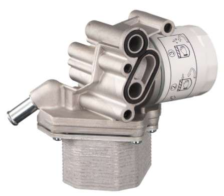 Citroen oil cooler with filter housing - SPIN-ON OIL FILTER