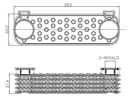 Land Rover oil cooler - engine